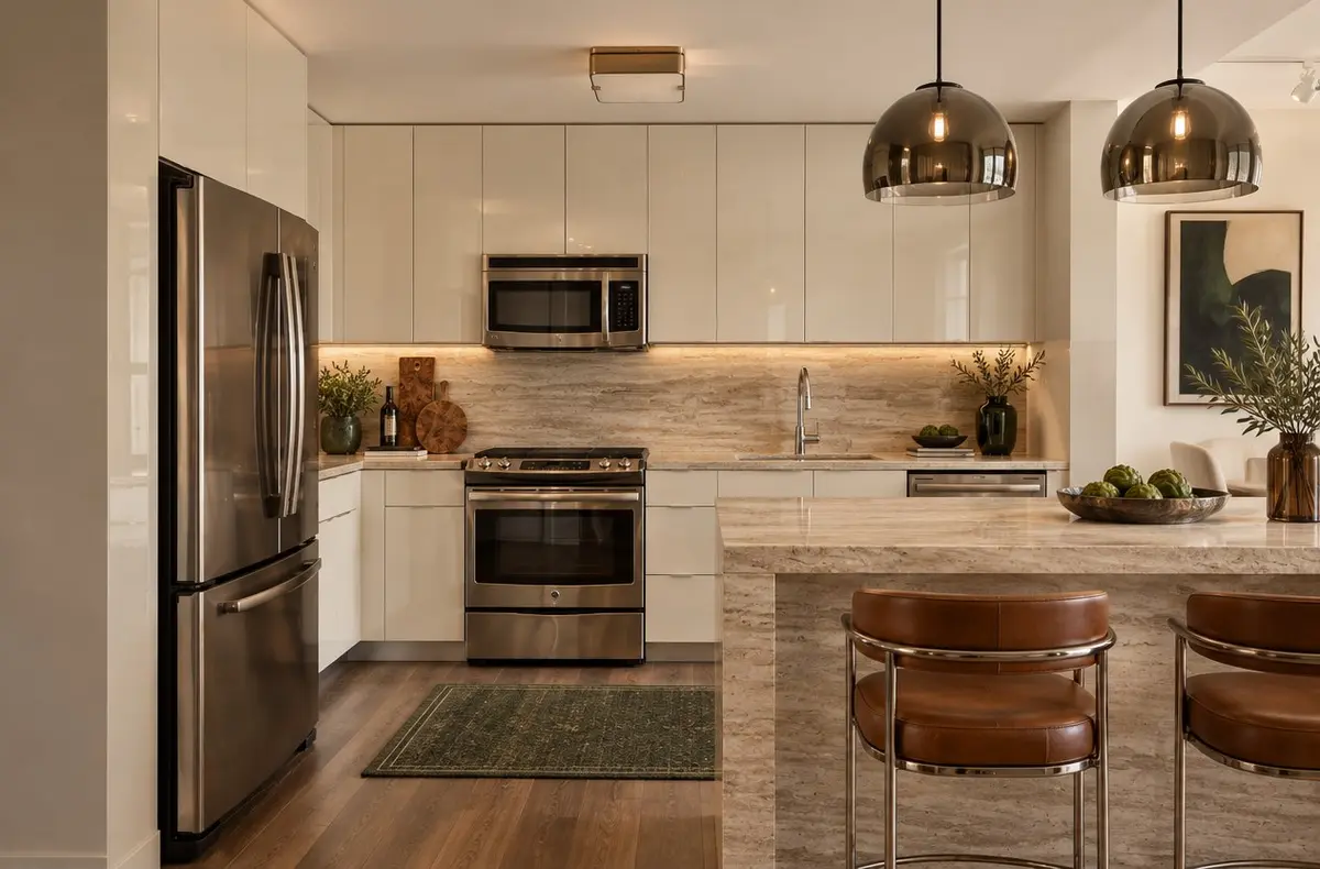 Kitchen before and after — after